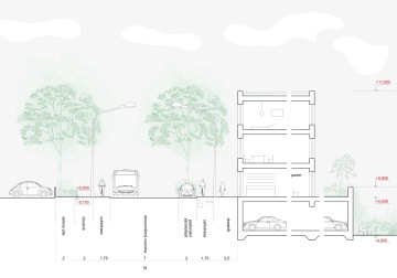 řešení dopravy a parkování v rezidenčním projektu Nové Podhořany