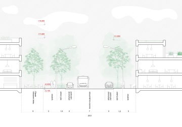 řešení dopravy a parkování v rezidenčním projektu Nové Podhořany